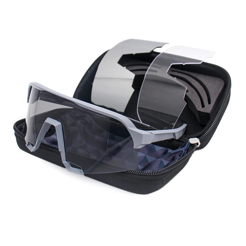 dark grey polarized sport sunglasses