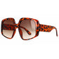 leopard square sunglasses