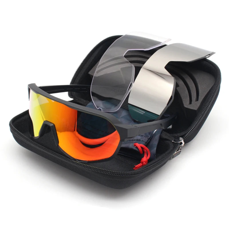 orange polarized sport sunglasses