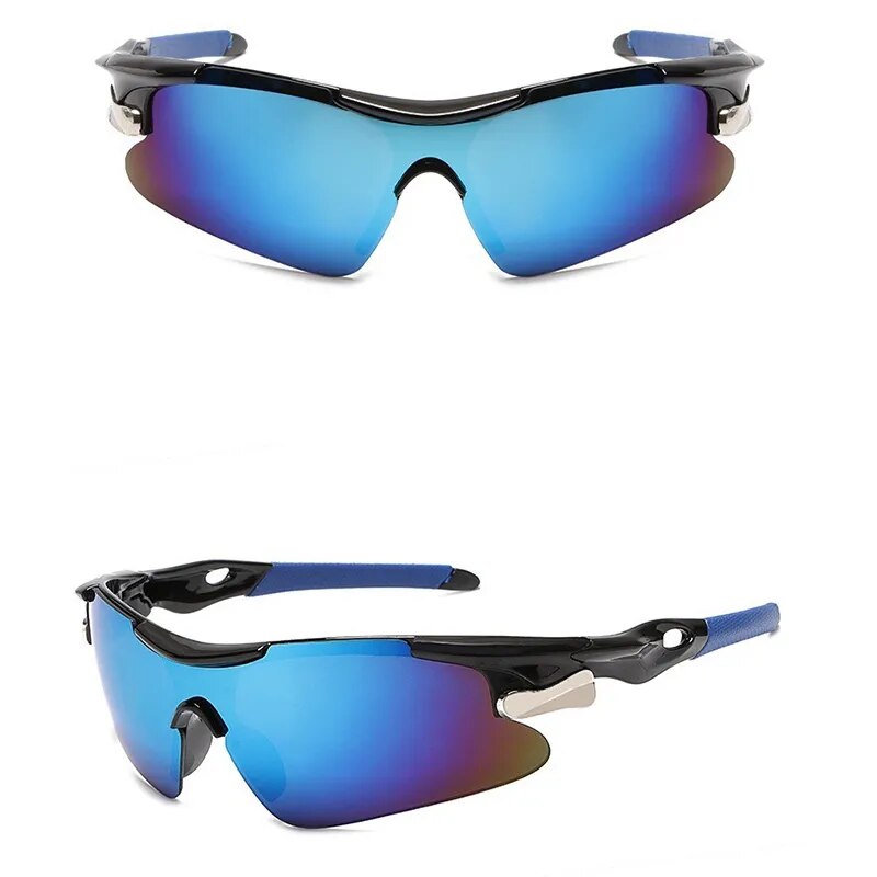 blue sports sunglasses