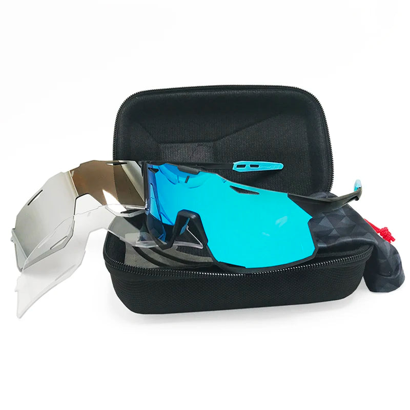 blue sport polarized sunglasses