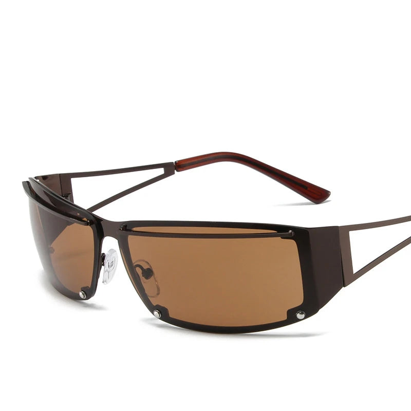 dark brown square sunglasses