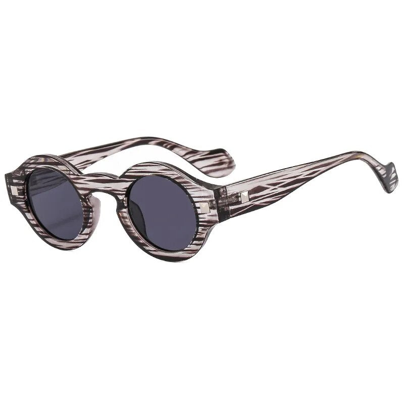 stripe round sunglasses 
