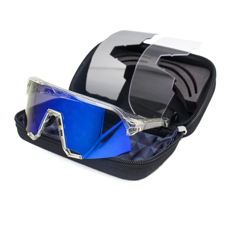 blue polarized sport sunglasses 