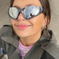 dark grey sport sunglasses
