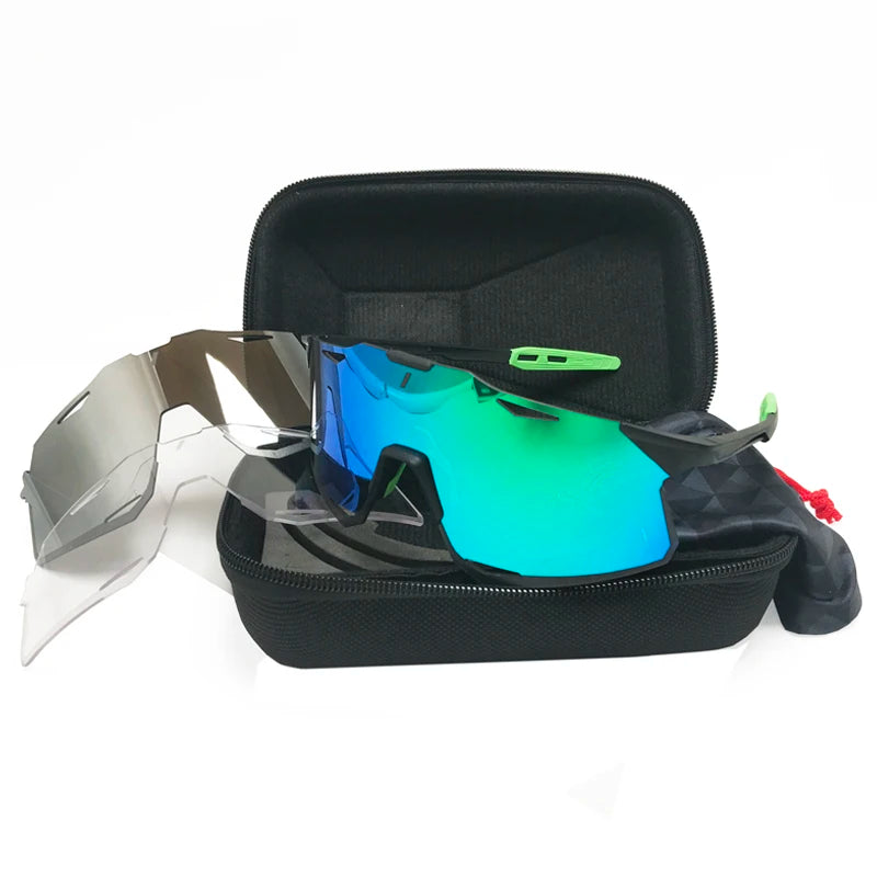 turquois polarized sport sunglasses