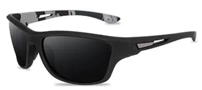 black sport sunglasses