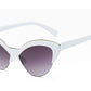 white cat eye sunglasses