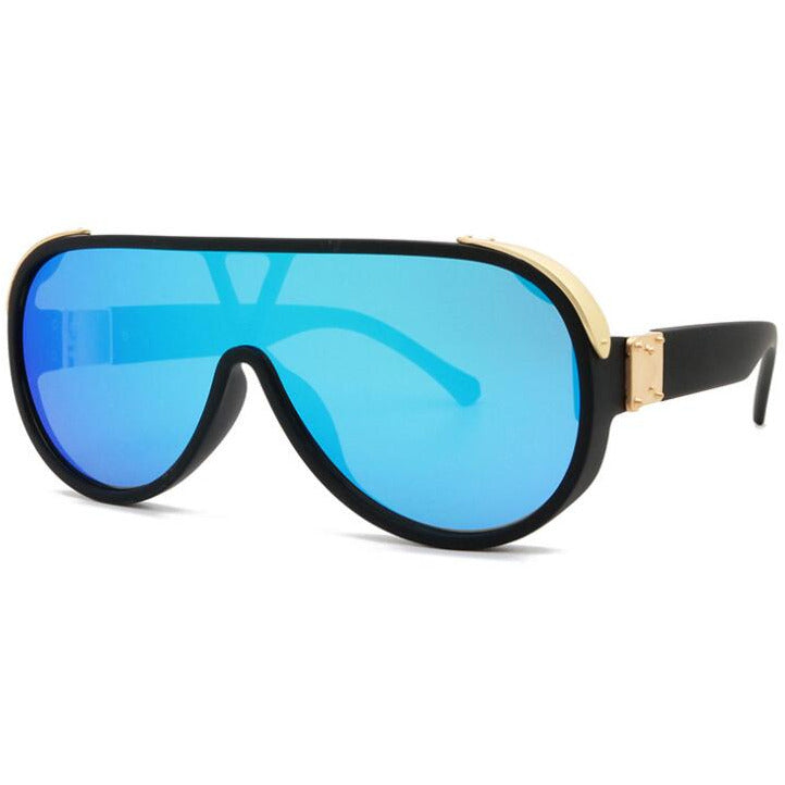 Complete your vintage look with these cool, goggle oversized sunglasses.
