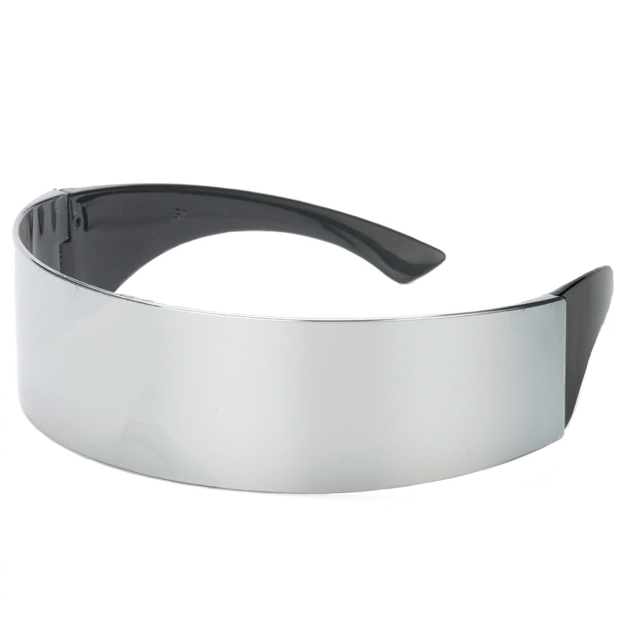 silver rimless sunglasses 