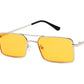 yellow square sunglasses