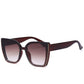 brown square cat eye sunglasses