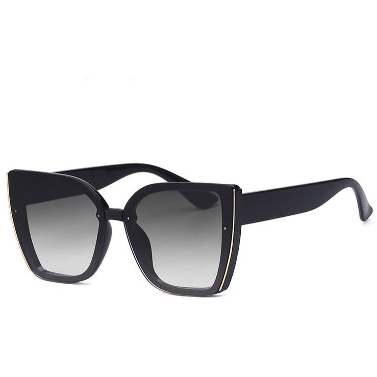 black square cat eye sunglasses