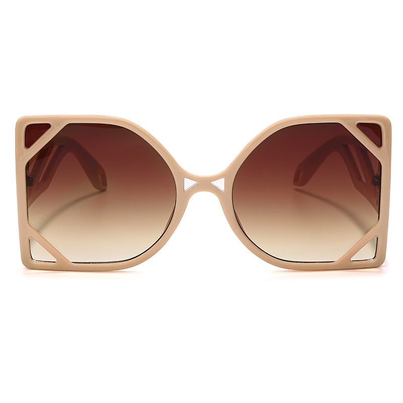 Stand out in a sea of boring sunglasses with these funky, retro-inspired sunglasses..