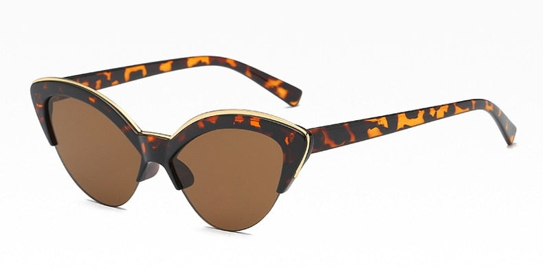 leopard cat eye sunglasses