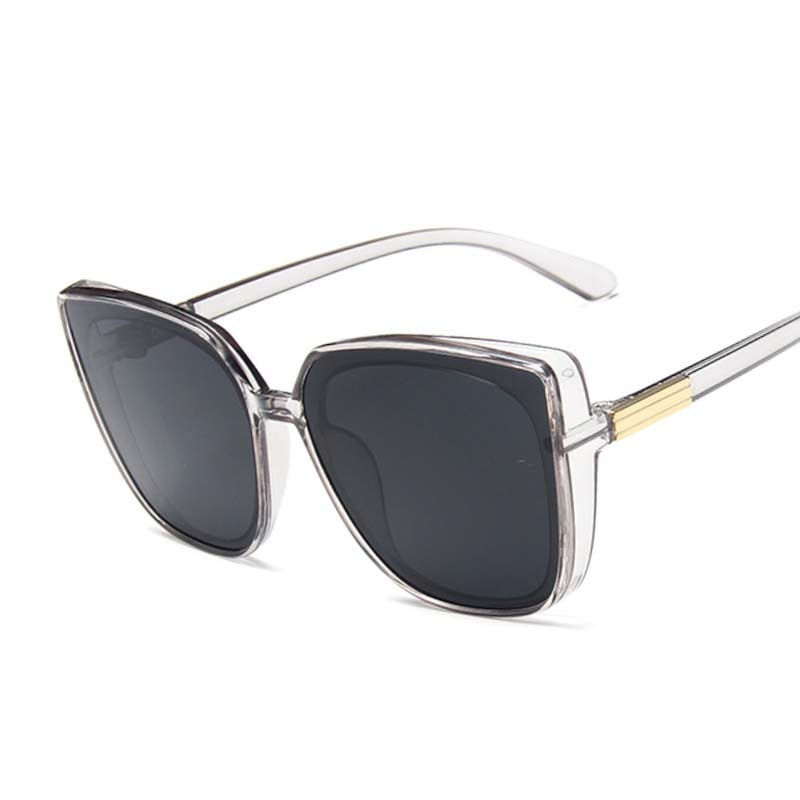 transparent square cat eye sunglasses