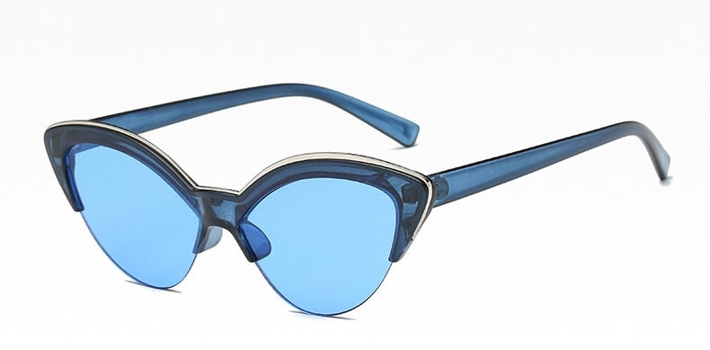 blue cat eye sunglasses