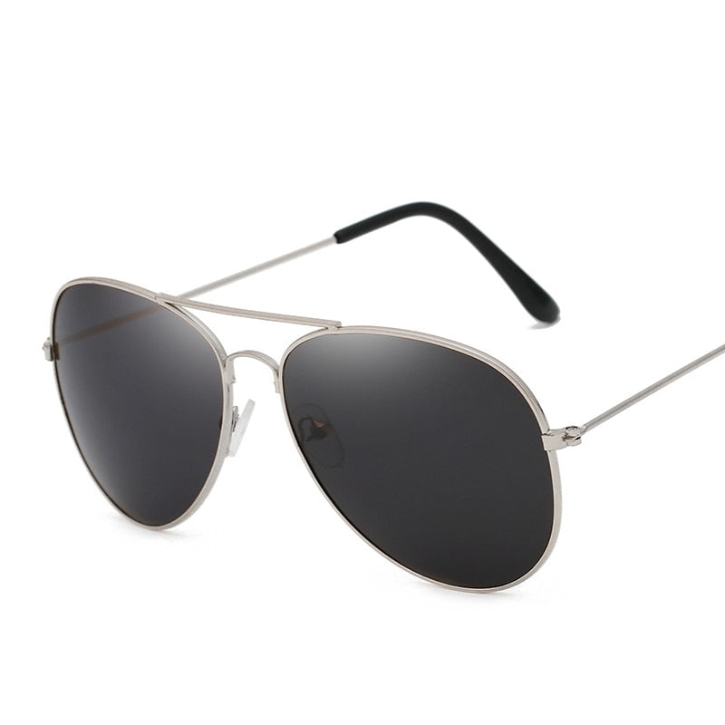 Metallic Aviator Sunglasses