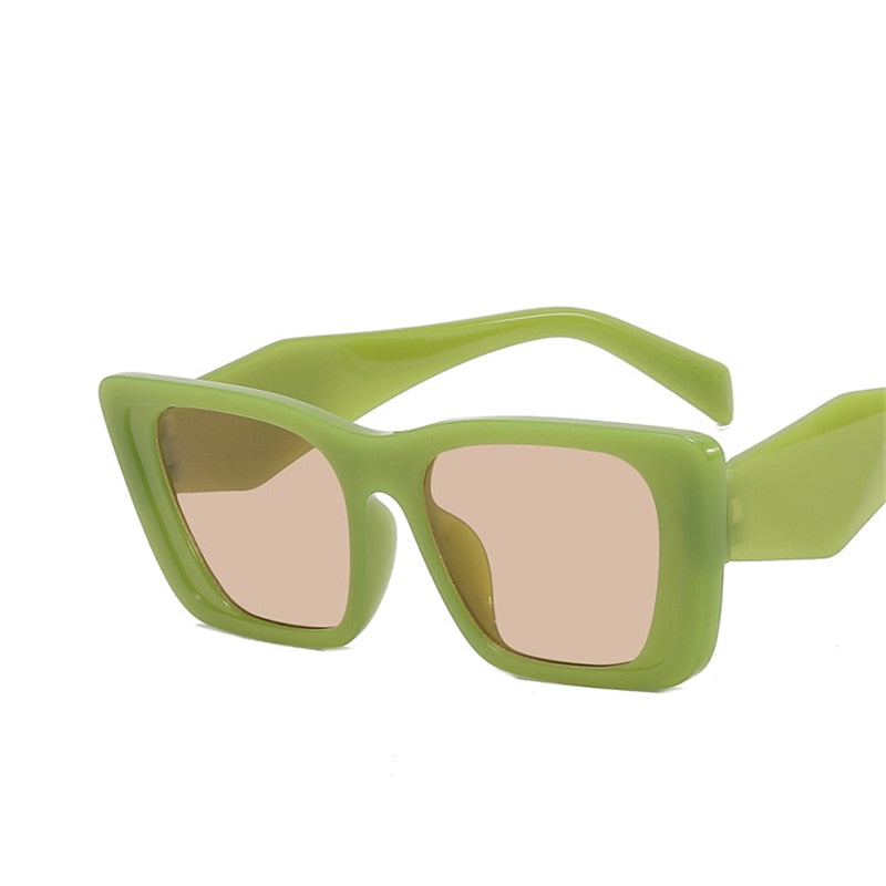 green square cat eye sunglasses 