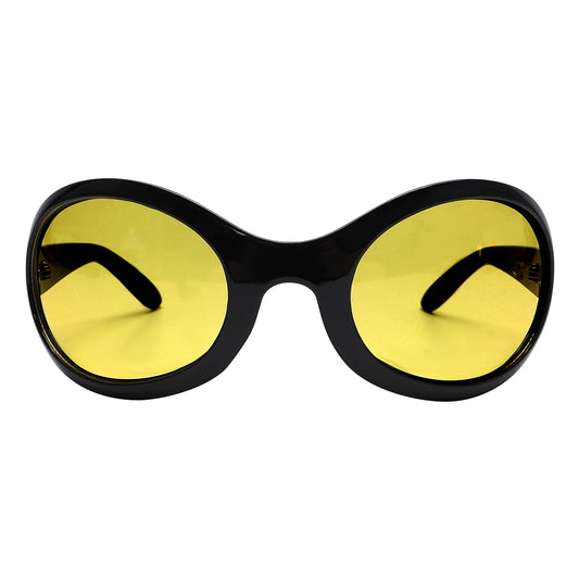 yellow lens round sunglasses