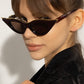 brown cat eye sunglasses women 