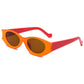 orange round sunglasses