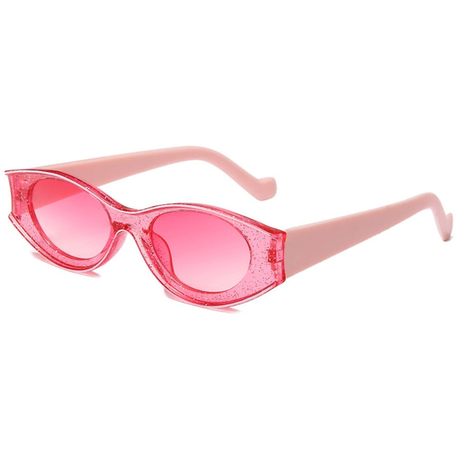 Pink round sunglasses 