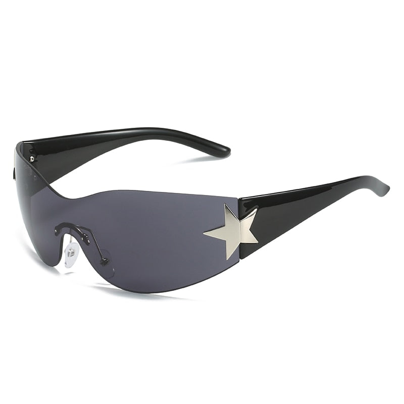 Elevate your summer look with these Y2K, star  sunglasses
