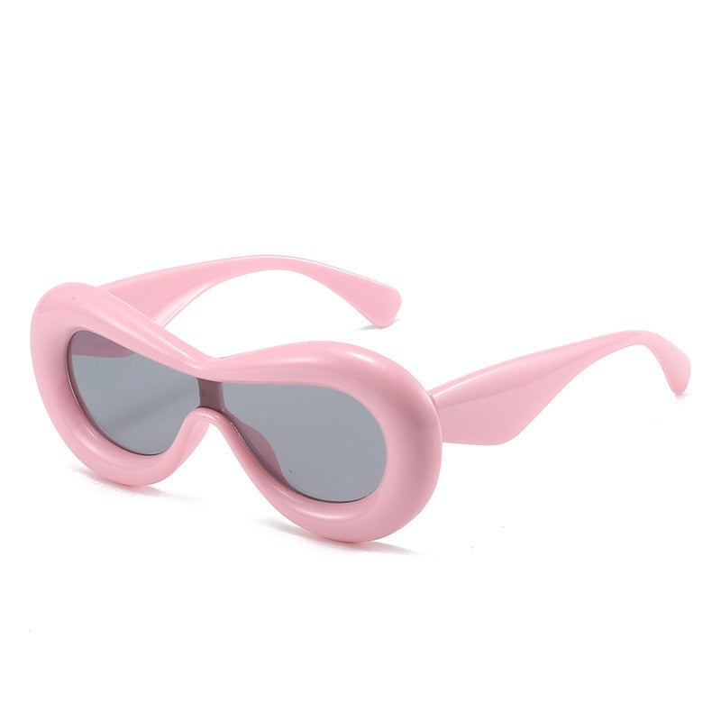 pink round sunglasses