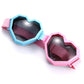 blue and pink heart goggle sunglasses