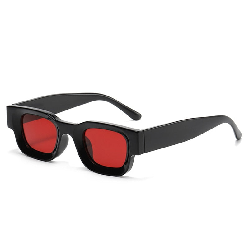 black and red square sunglasses