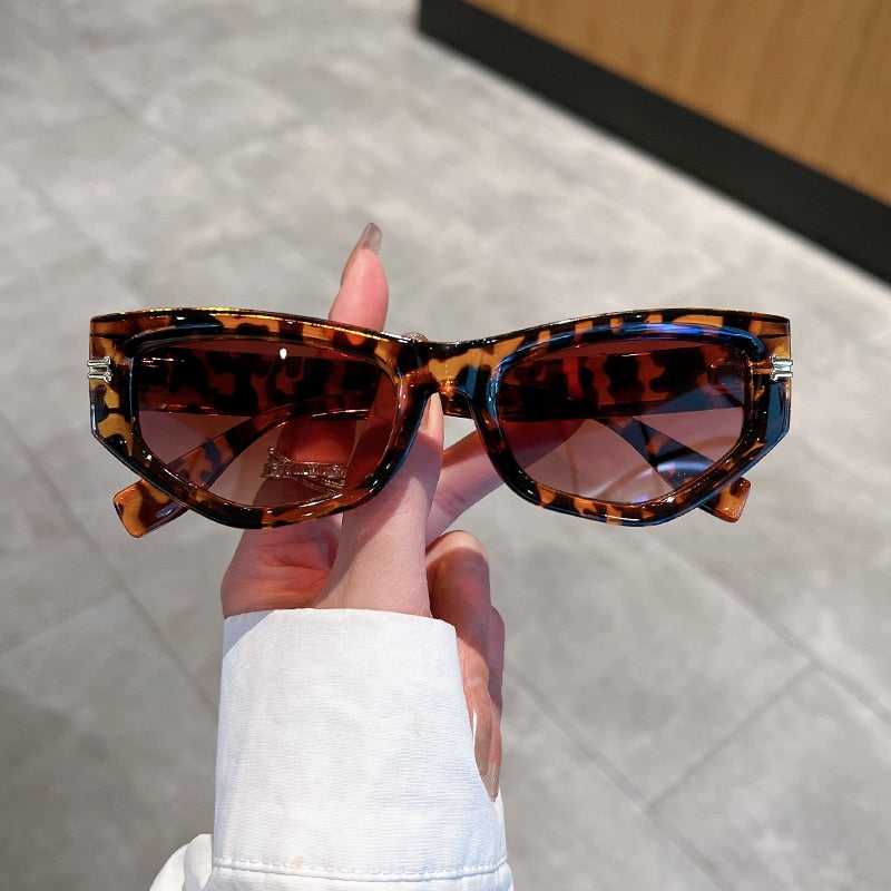 leopard cat eye sunglasses 