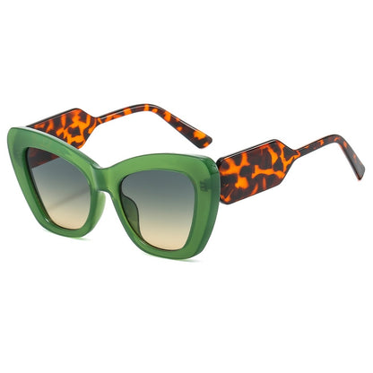 green cat eye sunglasses