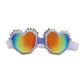 purple heart rainbow polarized sunglasses