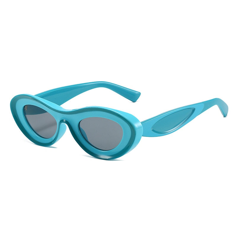 turquois round sunglasses 
