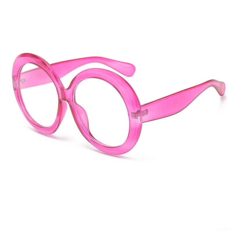 pink round sunglasses