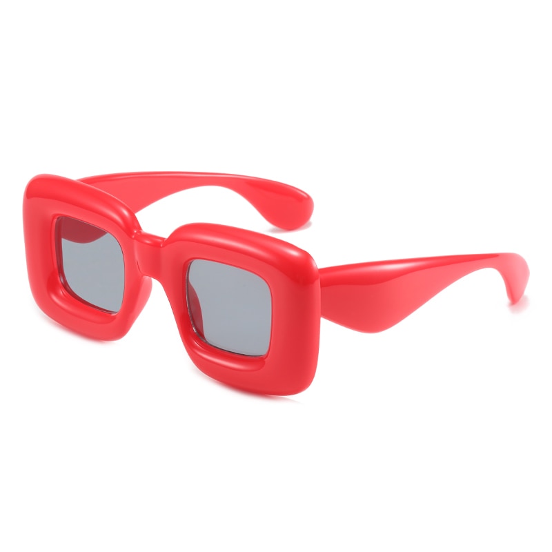 Red square sunglasses