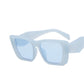 blue square cat eye sunglasses